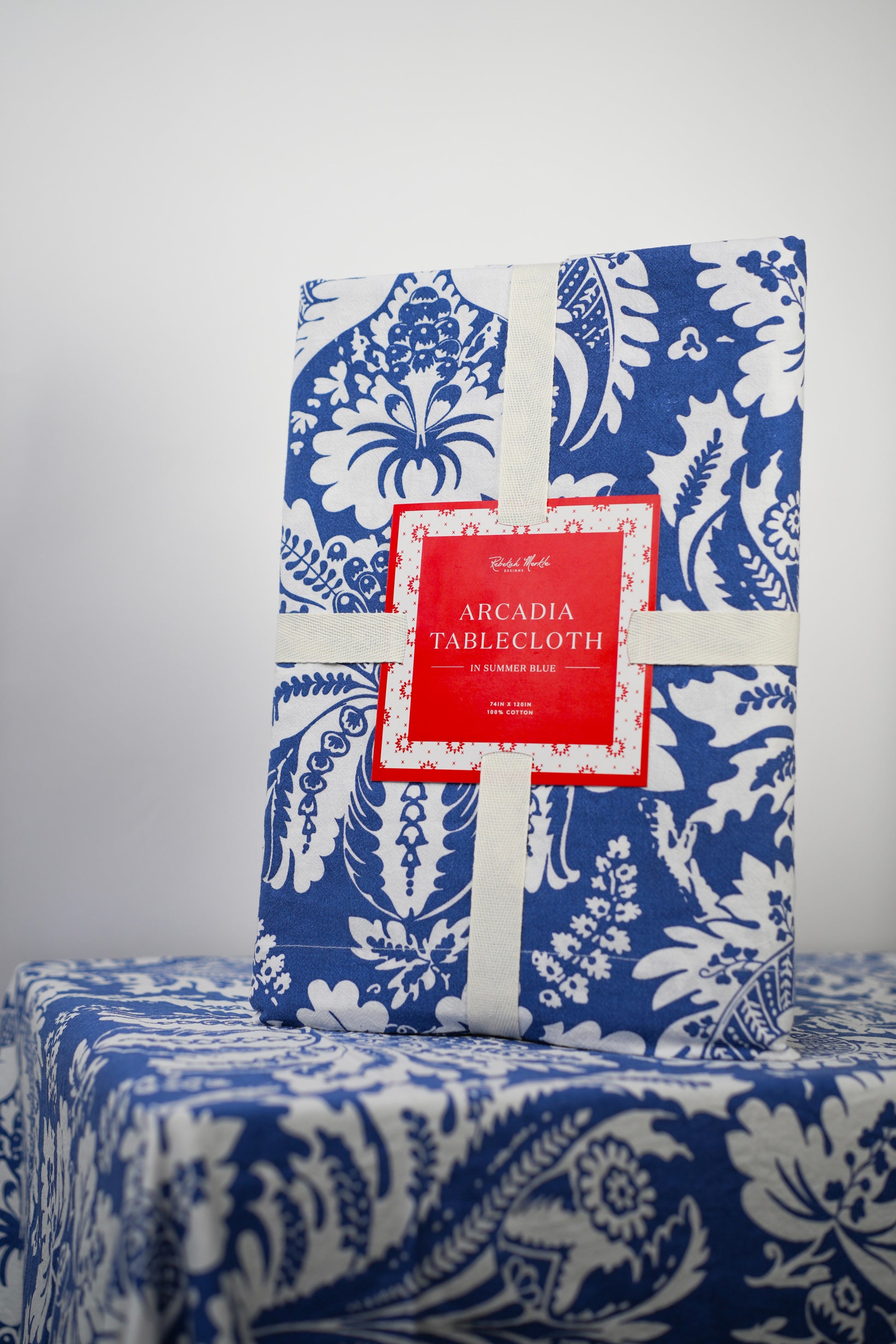 The Arcadia Tablecloth - In Summer Blue