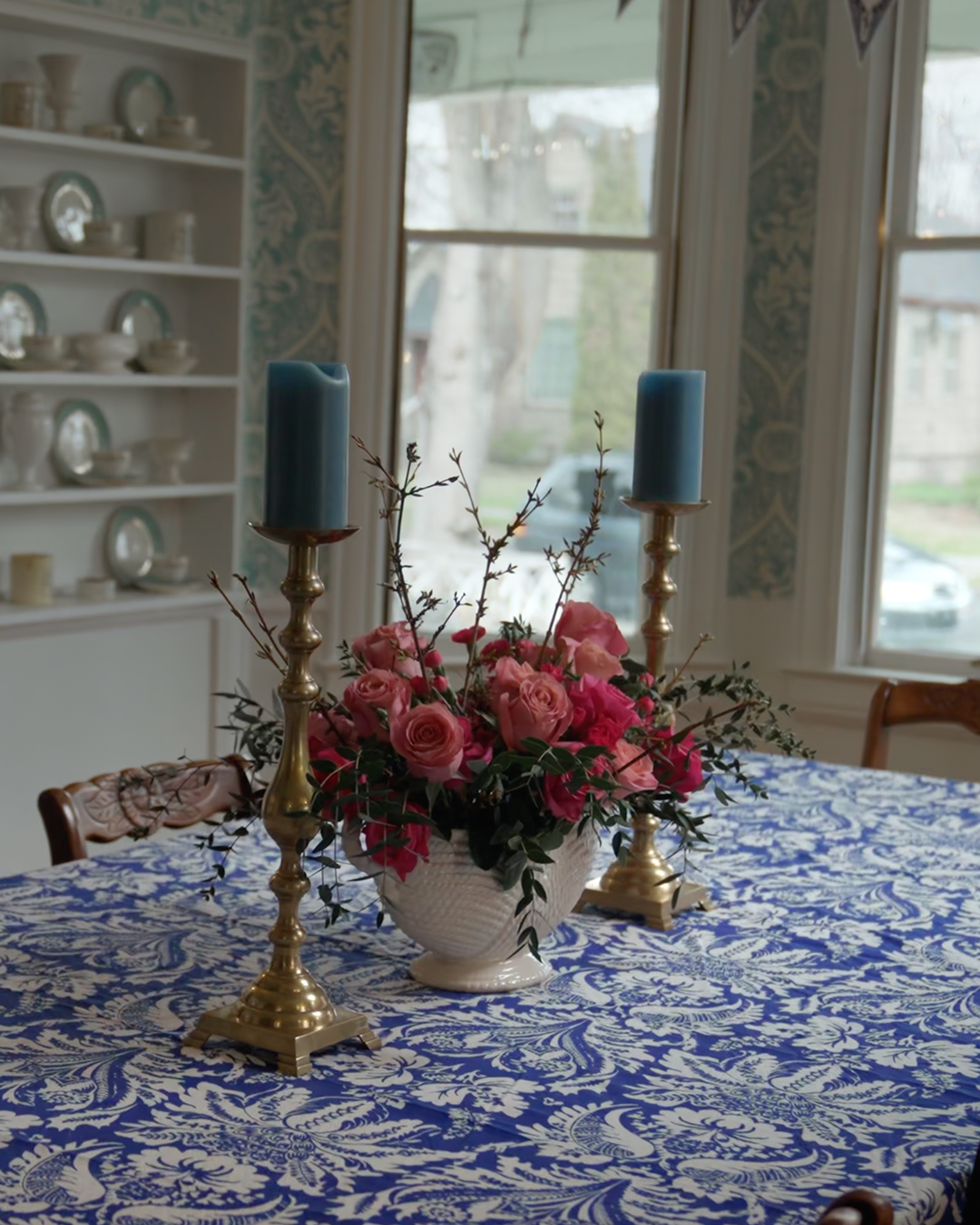 The Arcadia Tablecloth - In Summer Blue