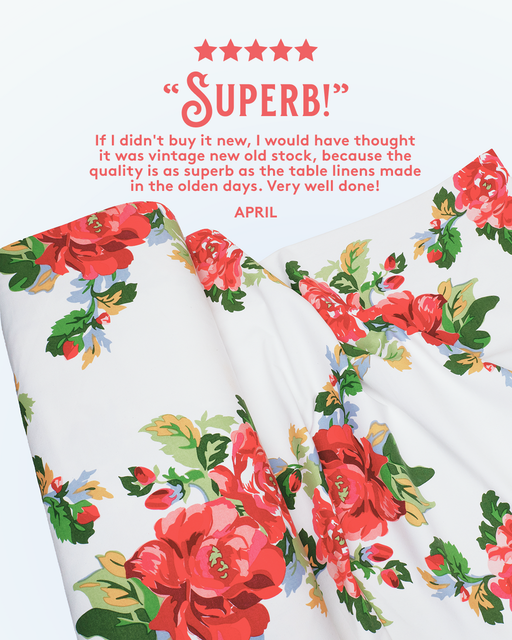 "Hedgerose" Cotton Yardage