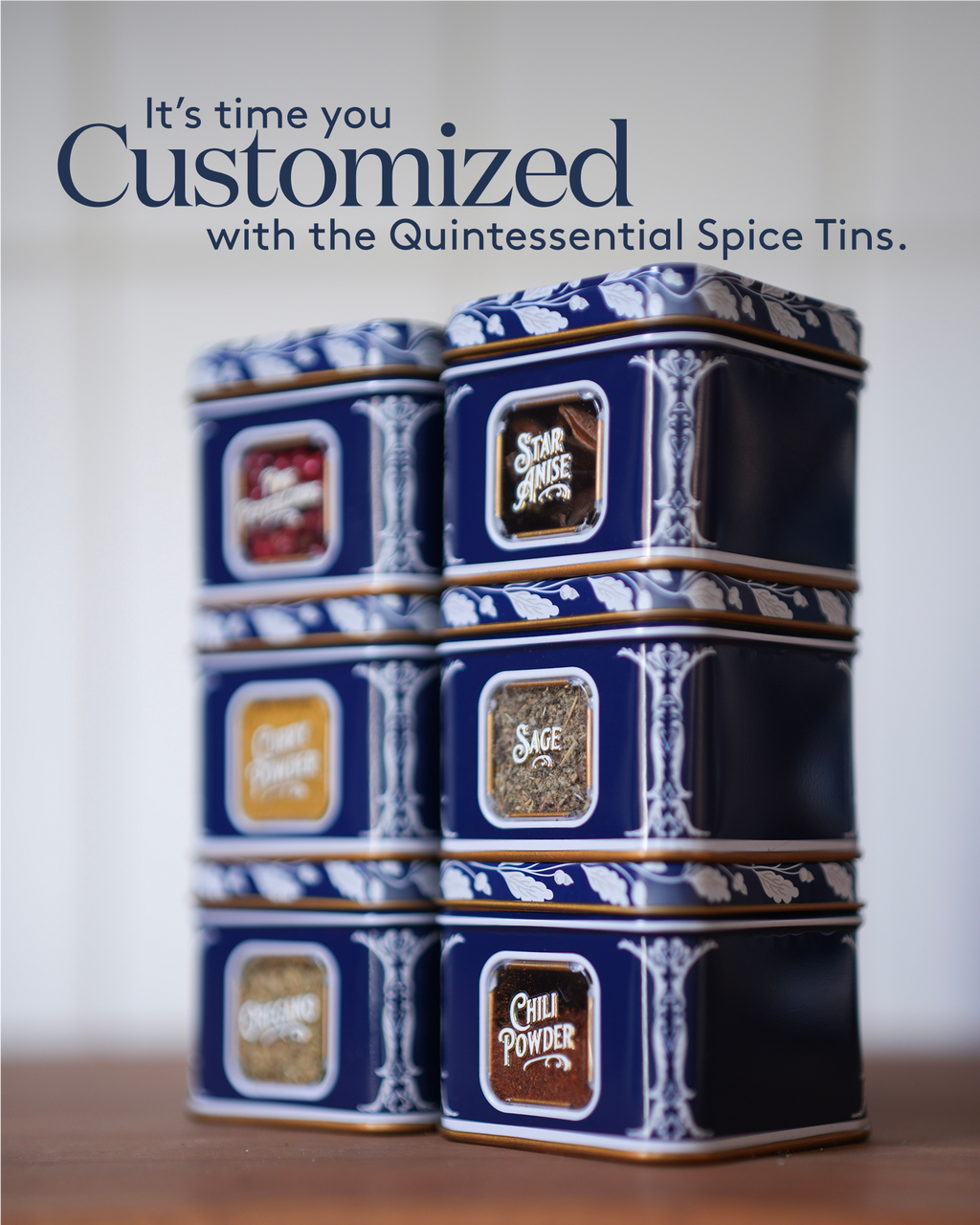 Quintessential Spice Tins - Set of 6
