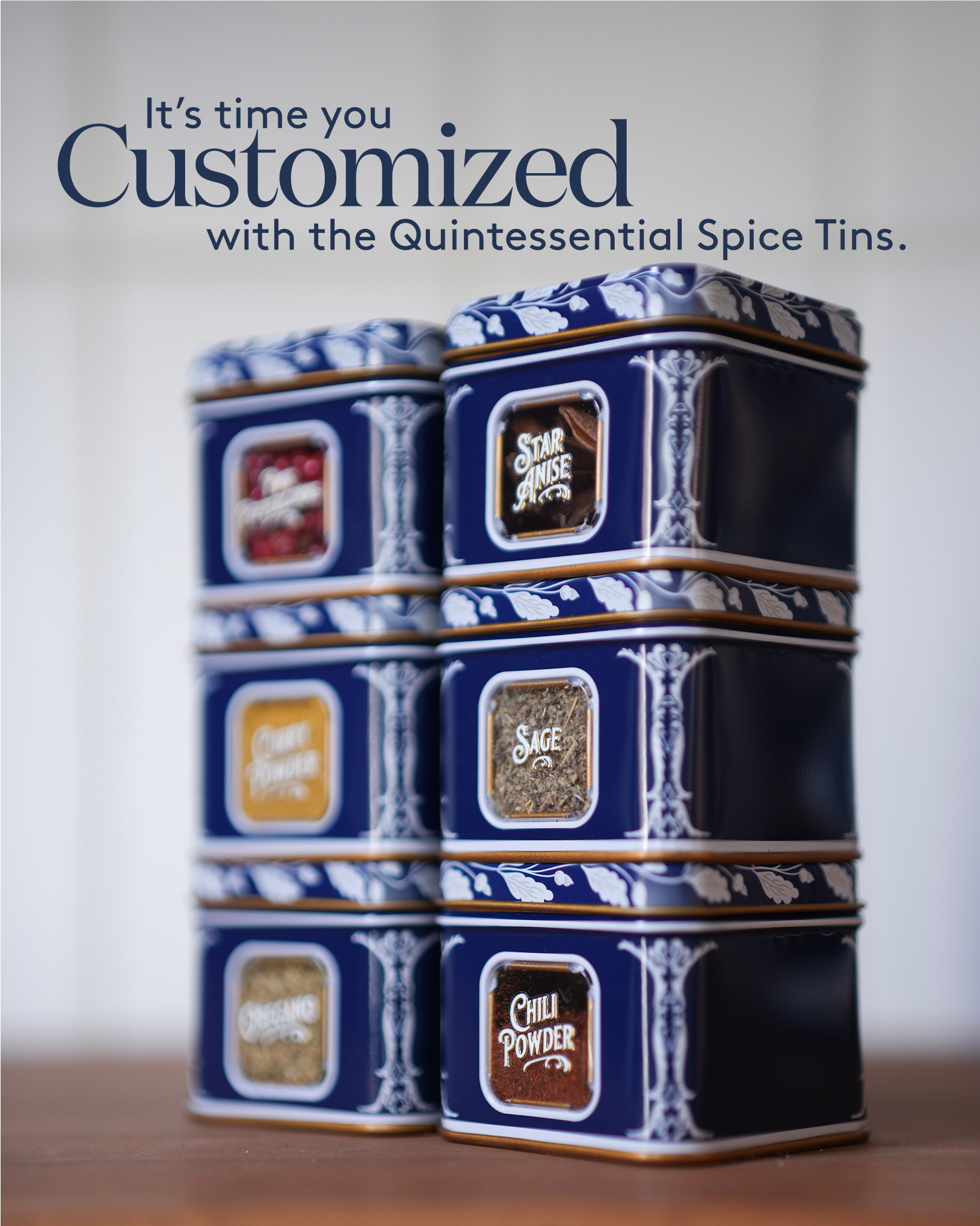 Quintessential Spice Tins - Set of 6