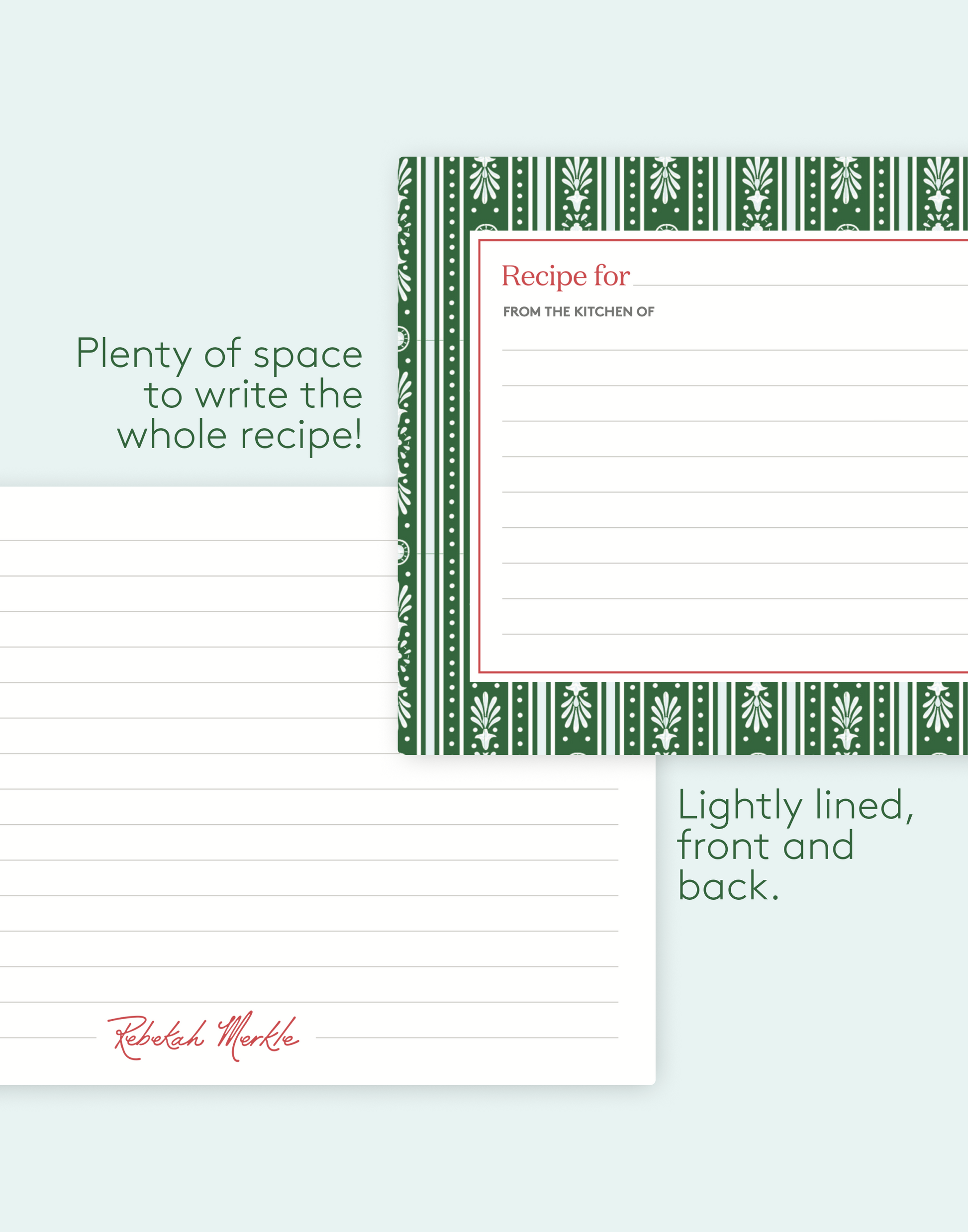 Recipe Card Set