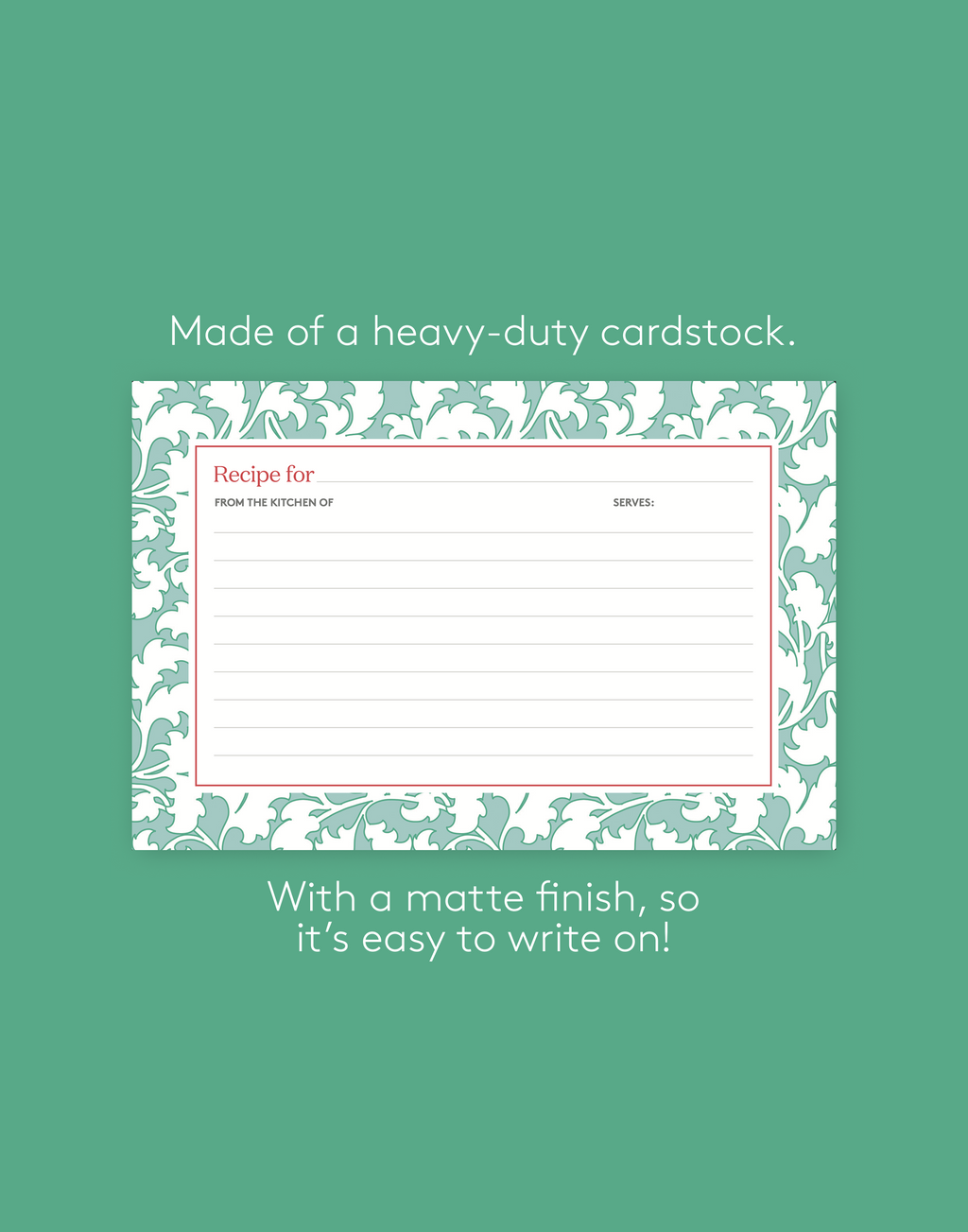 Recipe Card Set