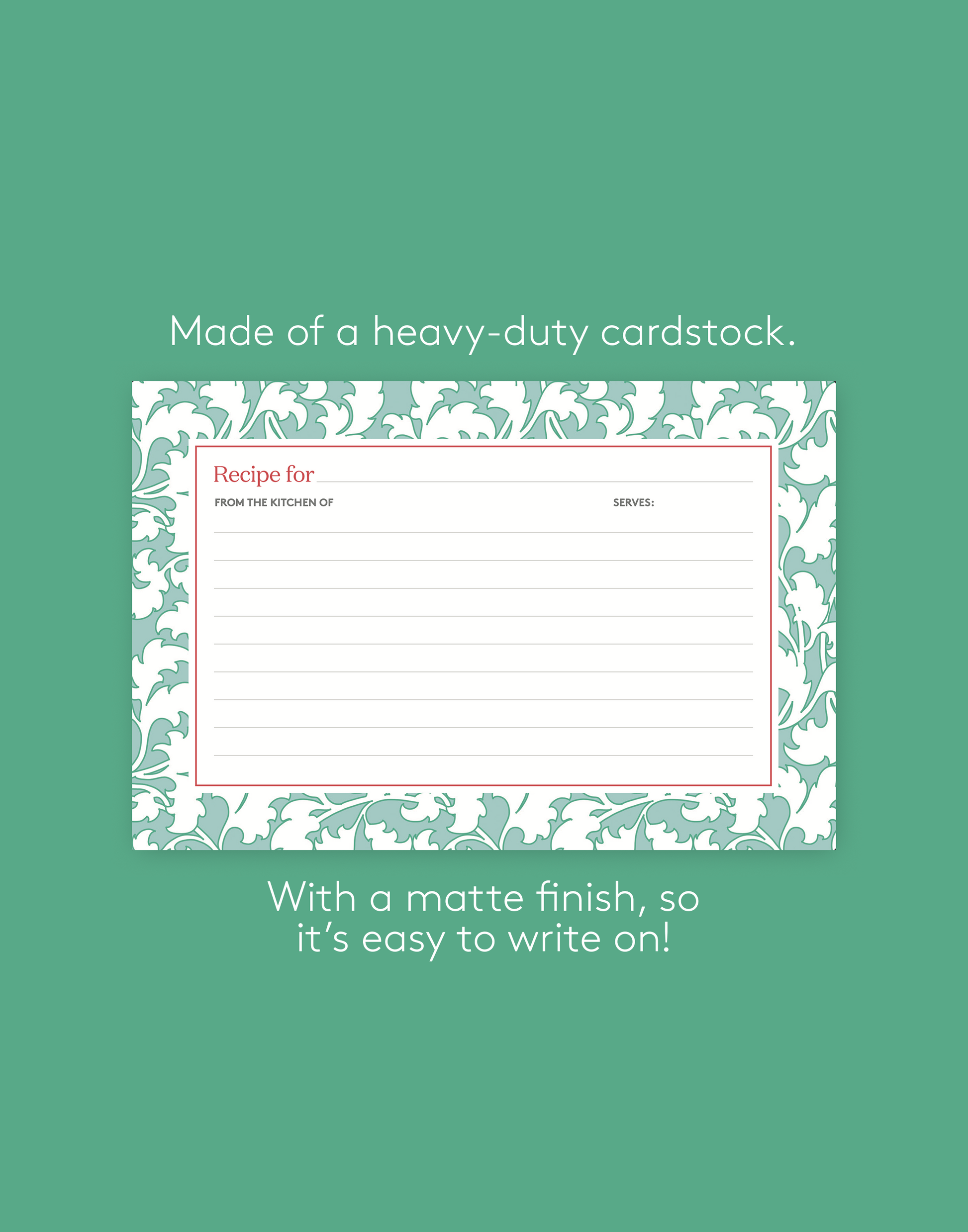 Recipe Card Set