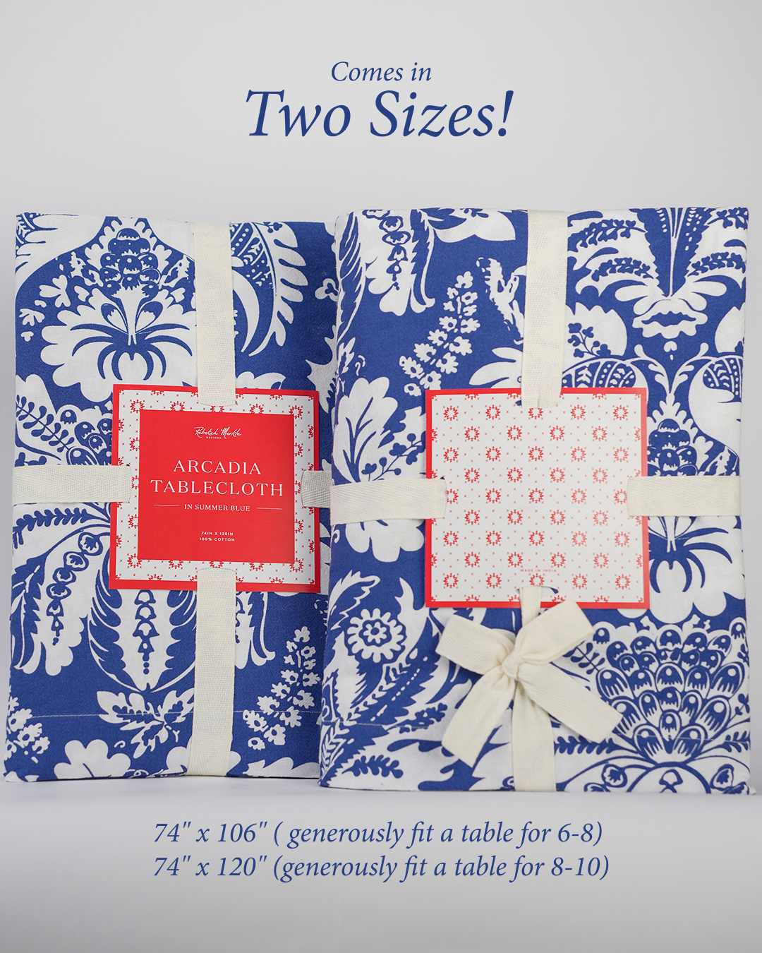 The Arcadia Tablecloth - In Summer Blue