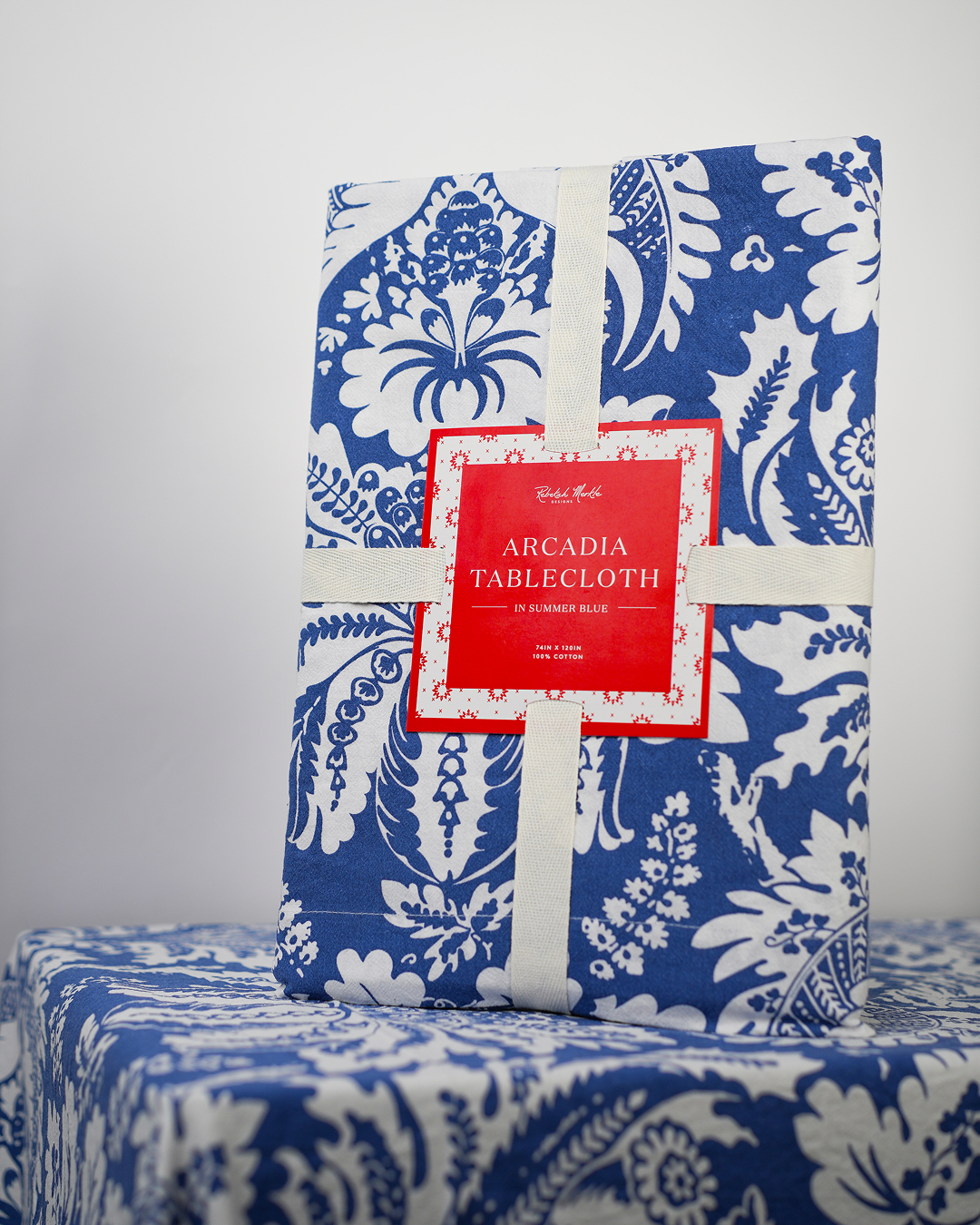 The Arcadia Tablecloth - In Summer Blue