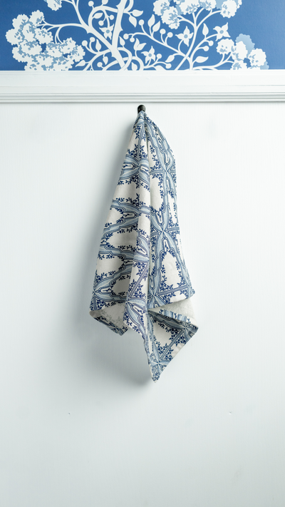 Blue Bunting Dishtowel
