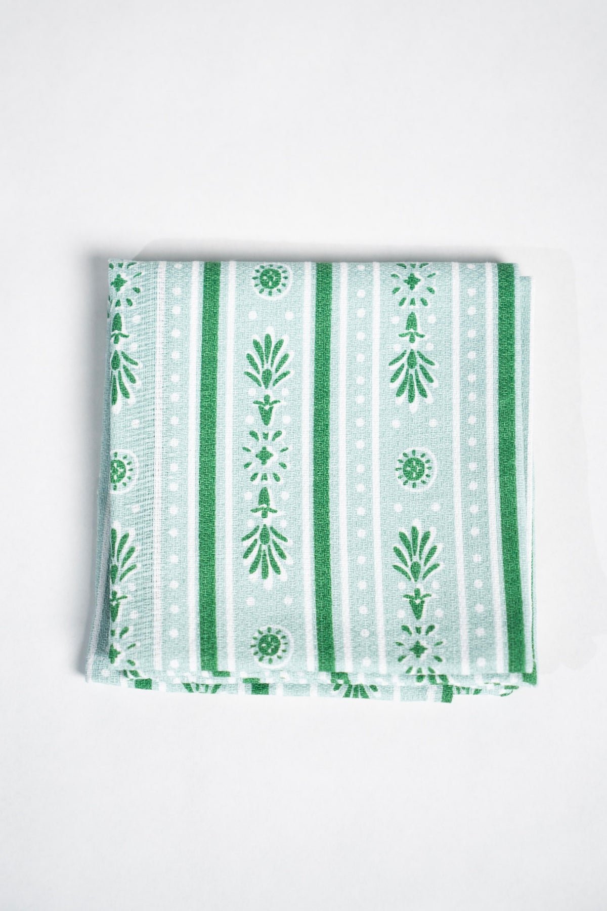 Mint Blenheim Stripe Dishtowel
